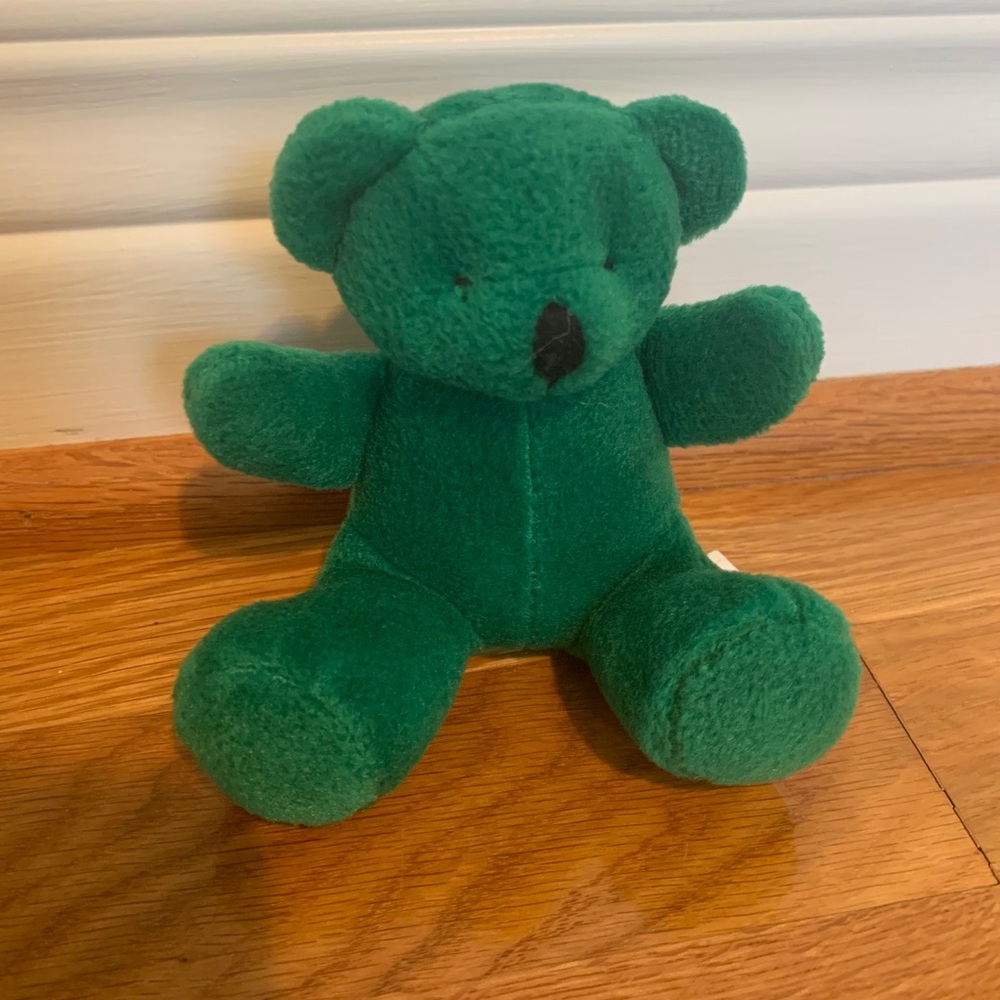 Green teddy bear